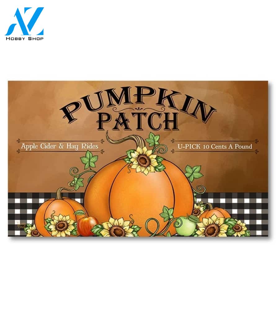 Pumpkin Patch Doormat - 18" x 30"