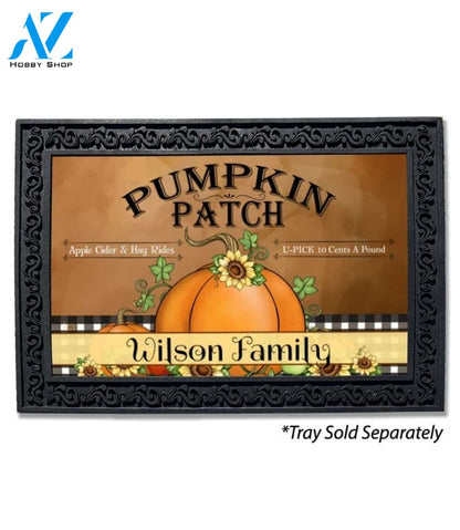 Pumpkin Patch Personalized Doormat - 18" x 30"