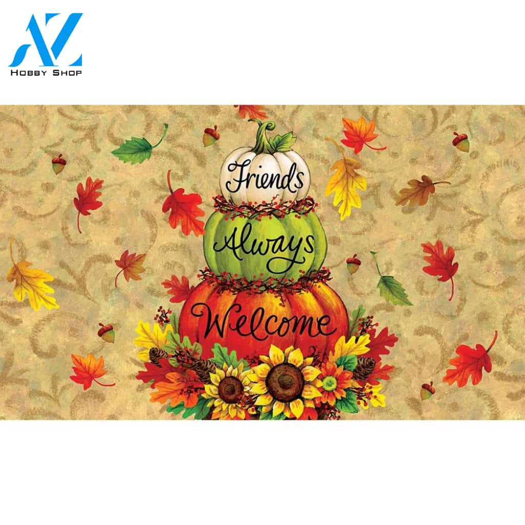 Pumpkin Topiary Doormat