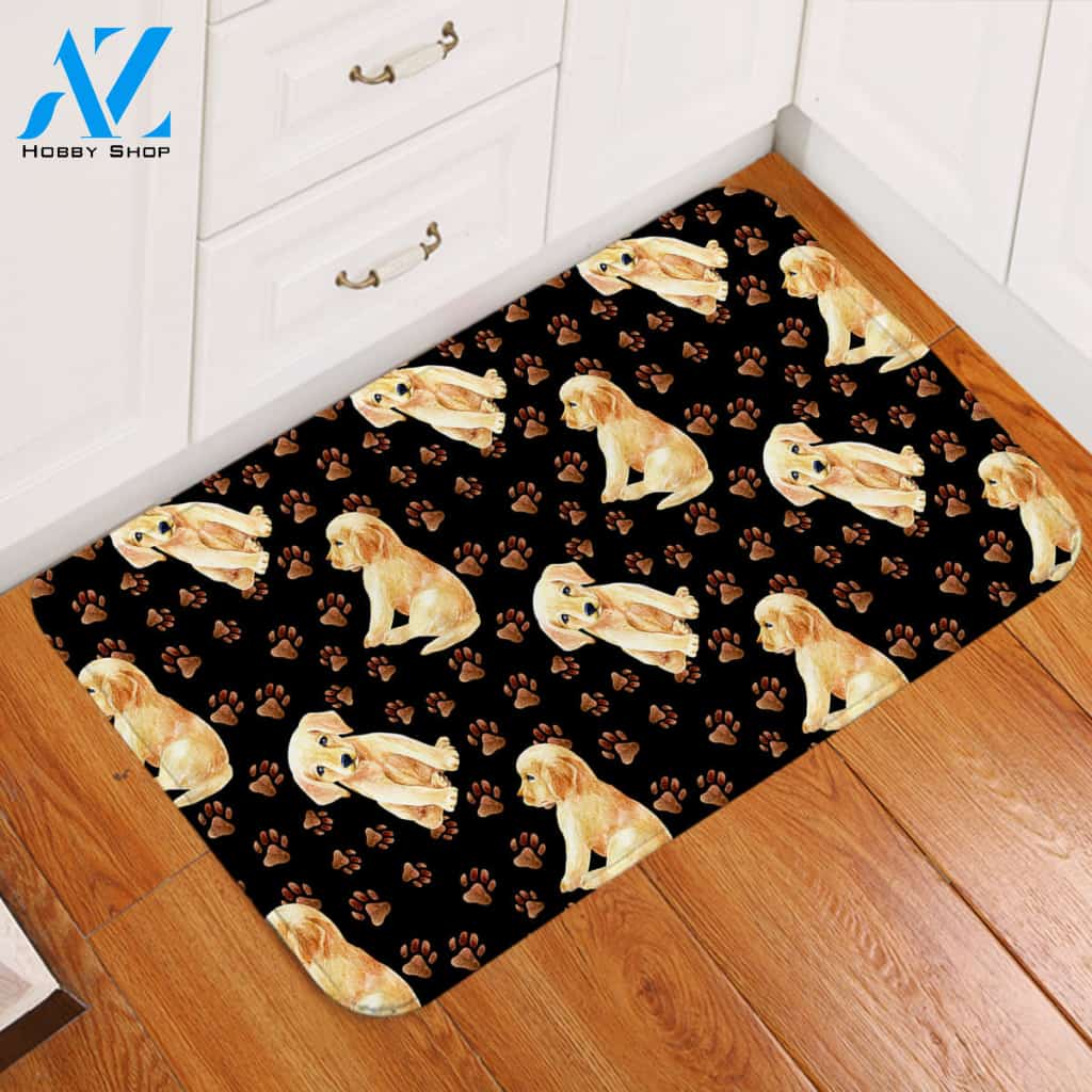 Puppy Patterns Door Mat