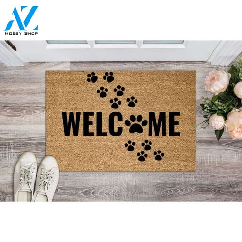 Puppy Welcome - Funny Doormat Indoor and Outdoor Doormat Welcome Mat House Warming Gift Home Decor Funny Doormat Gift Idea