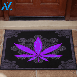 Purple Leaf Mandala Indoor And Outdoor Doormat Gift For Friend Family Birthday Gift Decor Warm House Gift Welcome Mat