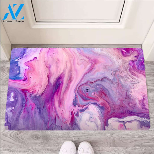 Purple Marble Door Mat