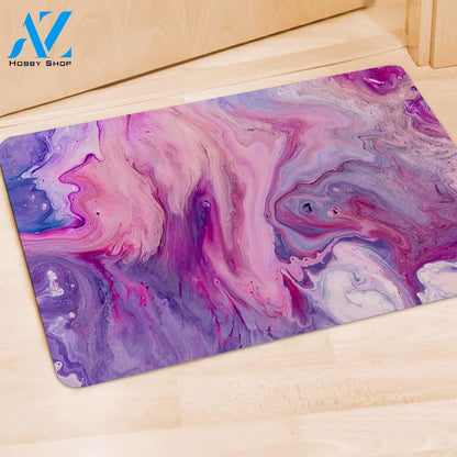 Purple Marble Door Mat