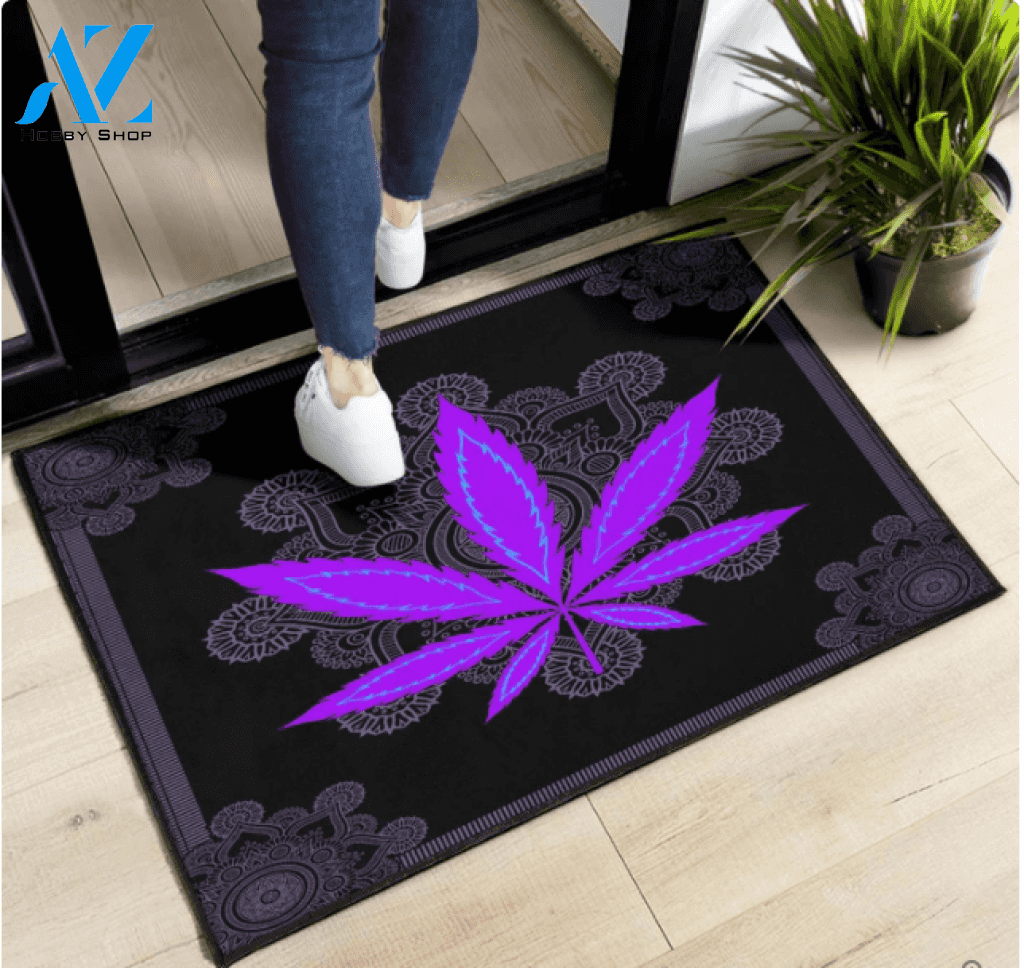 Purple Premium Doormat Mandala Indoor And Outdoor Doormat Warm House Gift Welcome Mat Home Decor Gift For Mandala Lover Family Friend Halloween