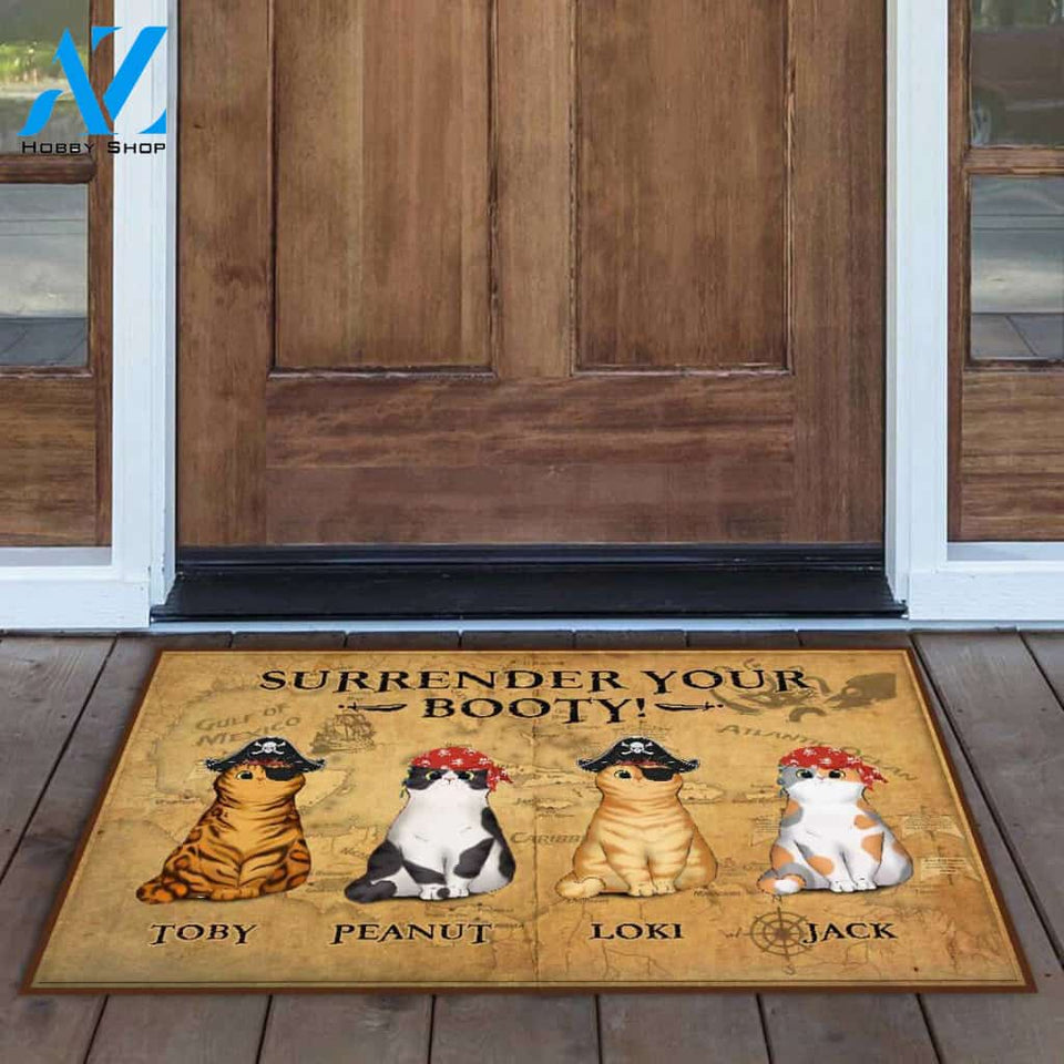 Purrate Personalized Doormat | Welcome Mat | House Warming Gift