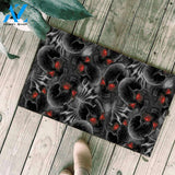 Q5 Red Eyes Skull Doormat SK-DM-00Q5