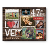 47th Wedding Anniversary Gift, 47th Anniversary Photo Collage, 47th Anniversary Gift