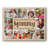 Mommy Photo Collage Canvas Print, Presents For Mommy, My Favorite People Call Me Mommy