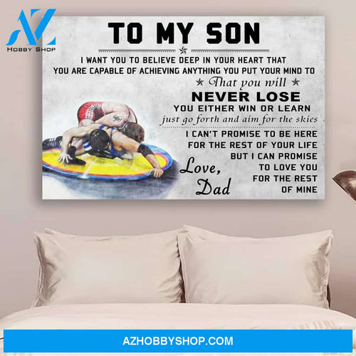 G-QH Wrestling Poster - Dad to son - never lose vs4