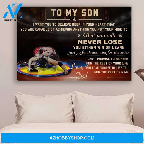 G- QH Wrestling Poster - Dad to son - never lose vs5