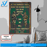 (Qh370) Customizable Soldier Hanging Canvas – Call On Me.