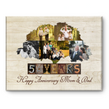 Golden Anniversary Gift, 50th Wedding Anniversary Gift For Parents, Mom And Dad Gift