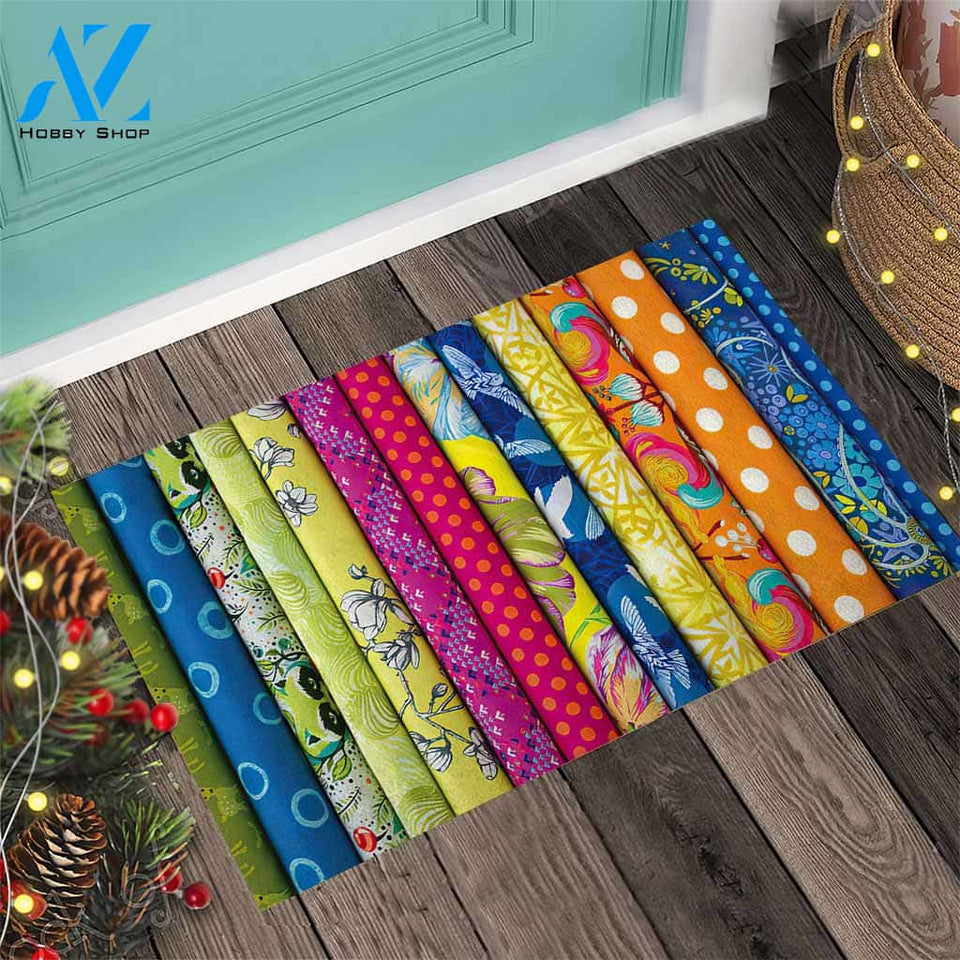 Quilting Fabric Pattern Print Doormat