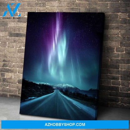 Quite Norway Road Aurora