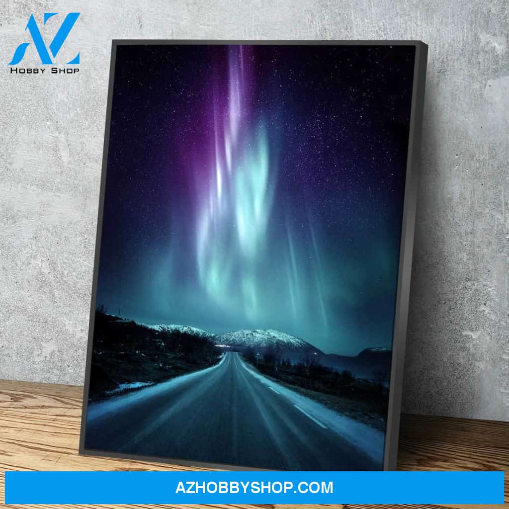 Quite Norway Road Aurora