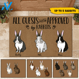 Rabbit Customized Doormat All Guests Must Be Approved By Rabbits Personalized Gift | WELCOME MAT | HOUSE WARMING GIFT