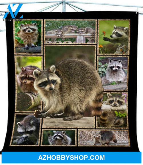 Raccoon Blanket, Beautiful Raccoon, Gift for Raccoon Lover