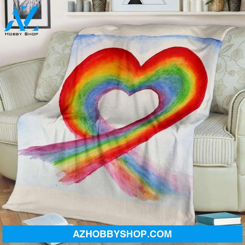 Rainbow Blanket - LGBT Blanket - Gifts Her Him, Gift For Friends Birthday Gift Home Decor Bedding Couch Sofa Soft And Comfy Cozy