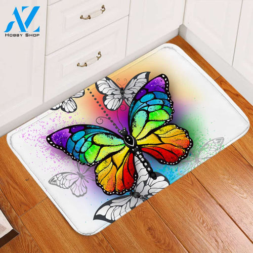 Rainbow Butterfly SWDD1116 Door Mat