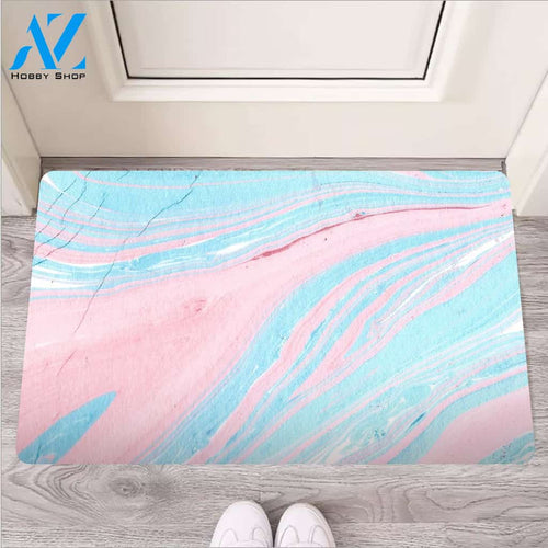 Rainbow Marble Door Mat