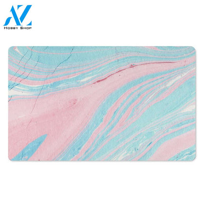 Rainbow Marble Door Mat