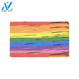 Rainbow Pride LGBTQ Love Peace Custom Doormat- Multiple material and sizes