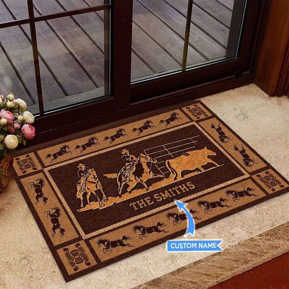 Ranch Sorting Personalized Custom Name Doormat Welcome Mat