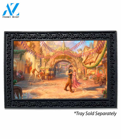 Rapunzel Dancing in the Sunlit Courtyard Doormat - 18" x 30"