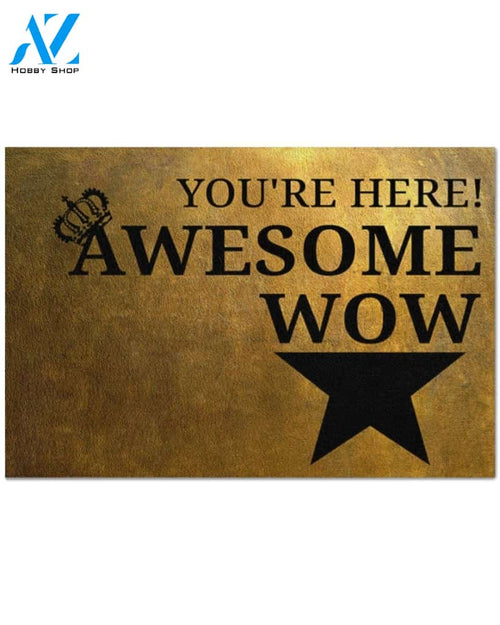 Reading Doormat You're Awesome Here Doormat Indoor And Outdoor Mat Entrance Rug Sweet Home Decor Housewarming Gift Gift For Classroom Friend Family Stem Feminist