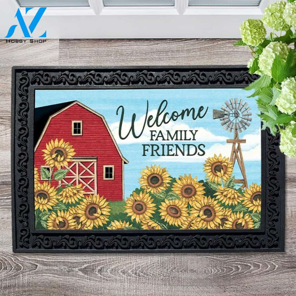 Red Barn Farm Welcome - Doormat - 18" x 30"