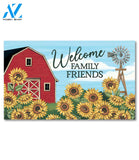 Red Barn Farm Welcome - Doormat - 18" x 30"