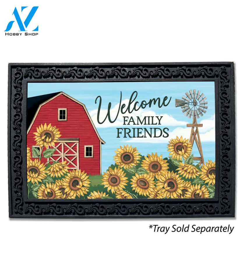 Red Barn Farm Welcome - Doormat - 18" x 30"