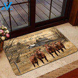 Red Brangus Cattle Live Like Someone Left The Gate Open Doormat Gift For Red Brangus Cattle Lovers Birthday Gift Home Decor Warm House Gift Welcome Mat