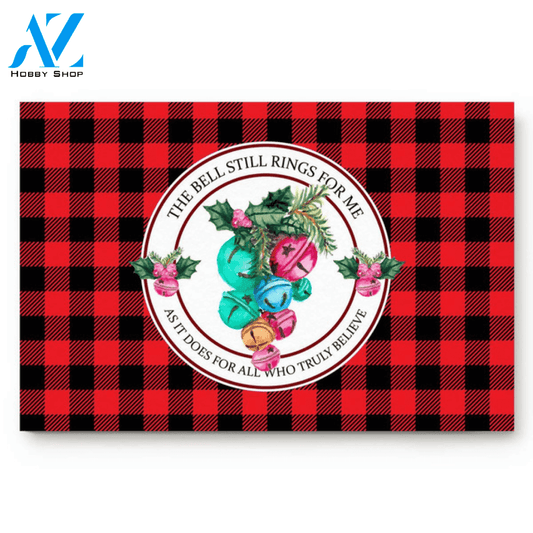 Red Buffalo Check Plaid Christmas Decoration Doormat Rug Entrance Rug Floor Mats Indoor Outdoor Decor Funny Doormat Gift Idea