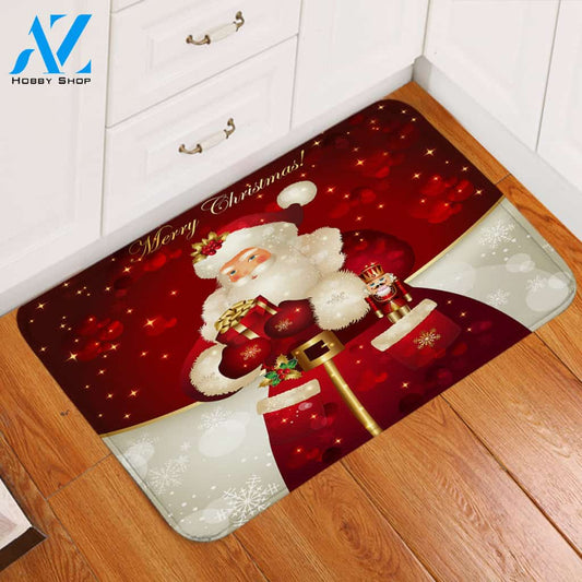 Red Christmas Door Mat