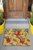 Red Colorful Butterflies Flying Freely Printed Doormat Indoor and Outdoor Doormat Welcome Mat House Warming Gift Home Decor Funny Doormat Gift Idea