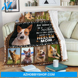 Red Heeler Australian Cattle Dog Mom Fleece Blanket