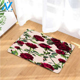 red roses fashion nova pattern doormats
