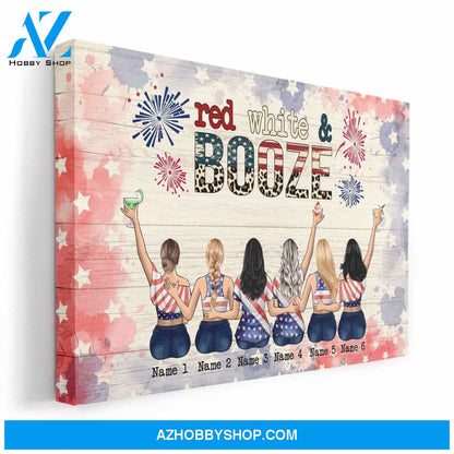 Red, White And Boozed Canvas & Poster