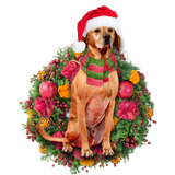 Godmerch- Ornament- Red Labrador Christmas Ornament, Happy Christmas Ornament, Car Ornament