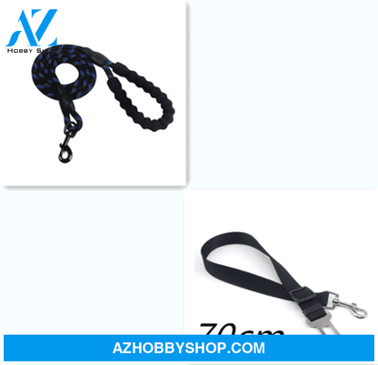 Reflective Dog Leash Nylon Pet Rope For Small Medium Large Dogs Walking Training Suppiles Blackset
