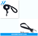 Reflective Dog Leash Nylon Pet Rope For Small Medium Large Dogs Walking Training Suppiles Blackset