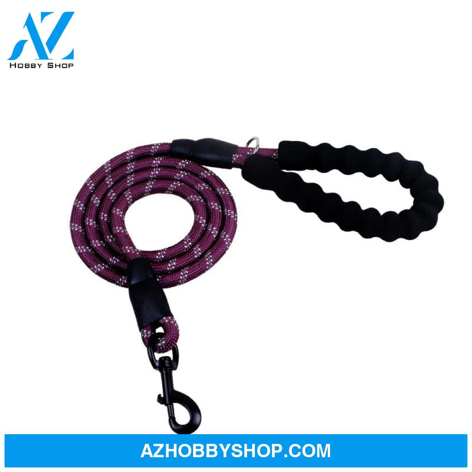 Reflective Dog Leash Nylon Pet Rope For Small Medium Large Dogs Walking Training Suppiles Purple