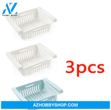 Refrigerator Storage Basket Stretchable Multifunction Kitchen Box 3Pcsset4