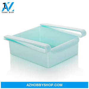 Refrigerator Storage Basket Stretchable Multifunction Kitchen Box Blue1