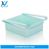 Refrigerator Storage Basket Stretchable Multifunction Kitchen Box Blue1