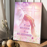 Jesus It's Not Religion It's A Relationship - Matte Canvas