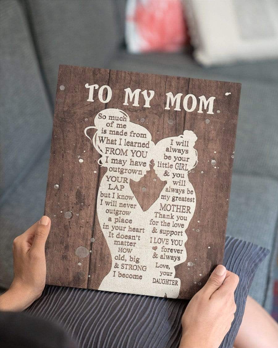 Mother day gift to my mom, I love you forever & always Canvas Wall Art, Wall Decor Visual Art