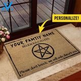 Religious Callers - Witch Personalized Coir Pattern Print Doormat